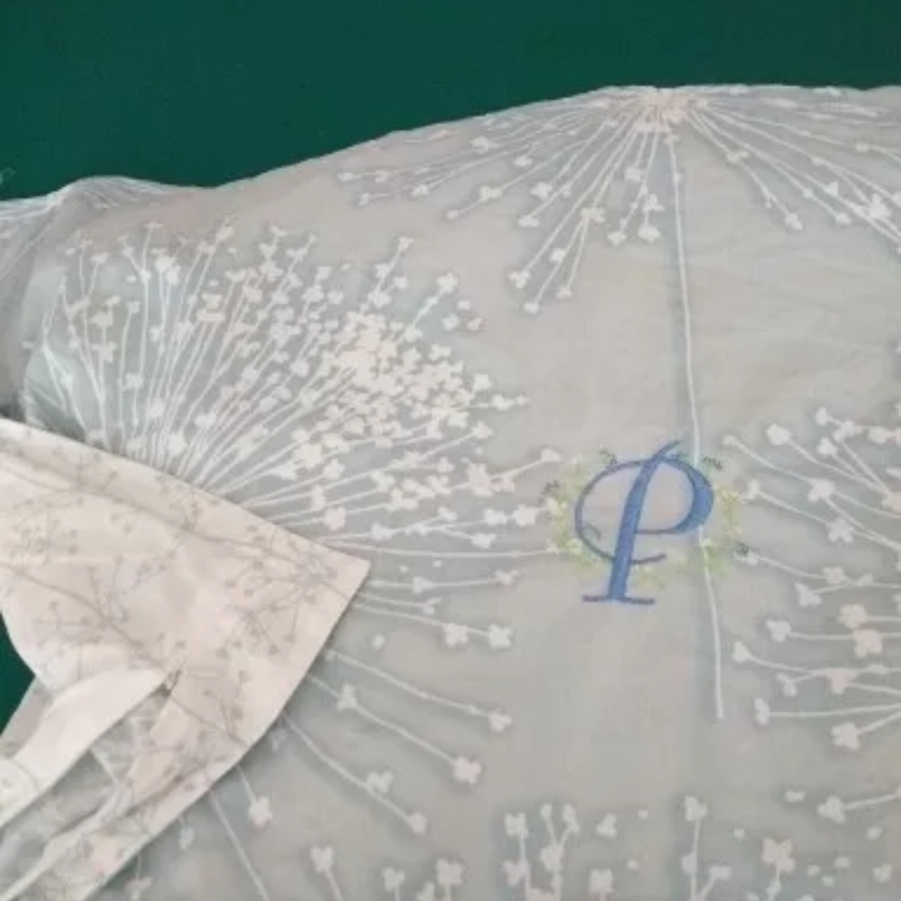 Comforter cover King with two monogrammed p King